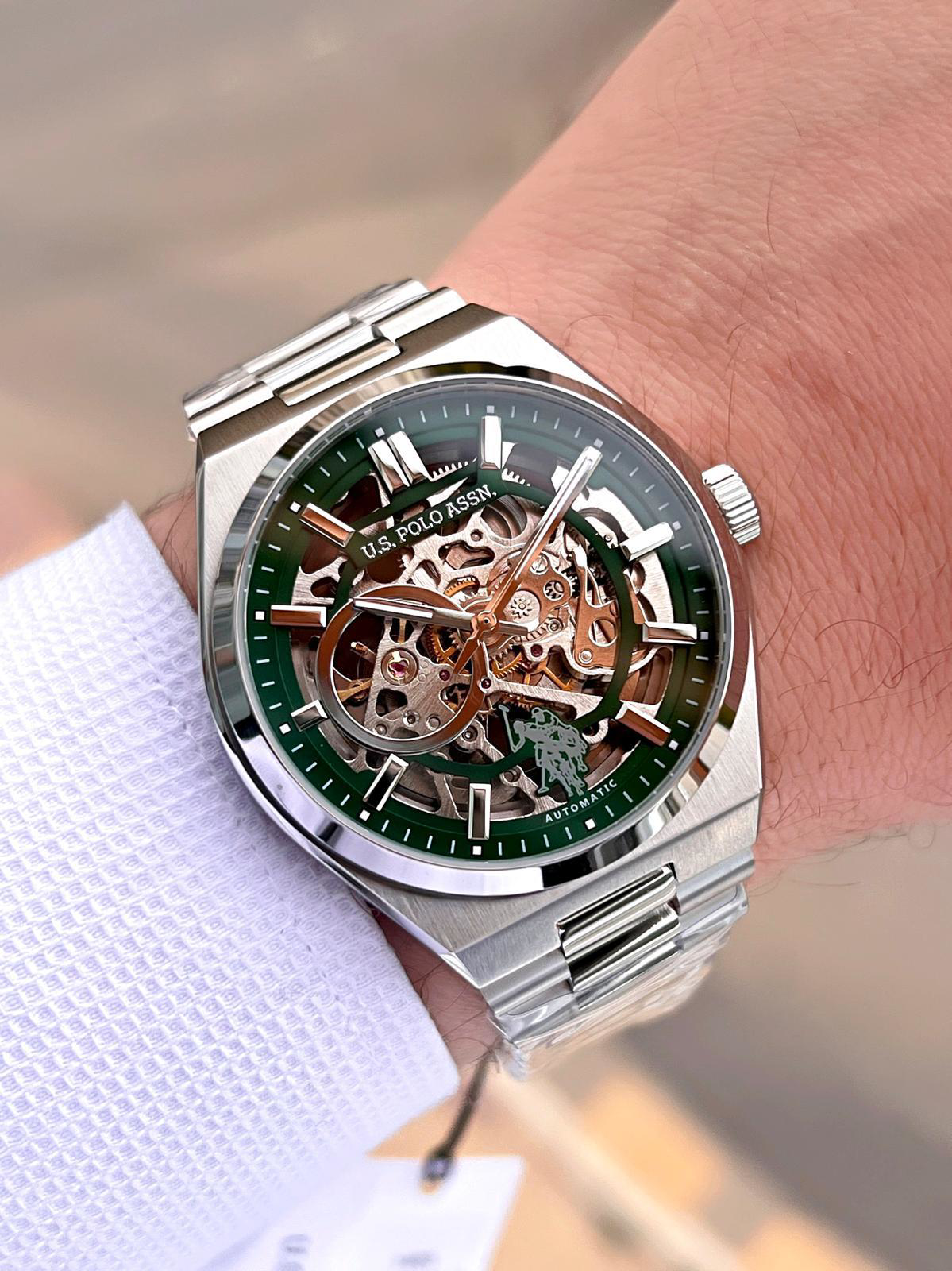 U.S.Polo Assn Otomatik Mekanizmalı Çelik Kasa&Kordonlu 2 Yıl Gara