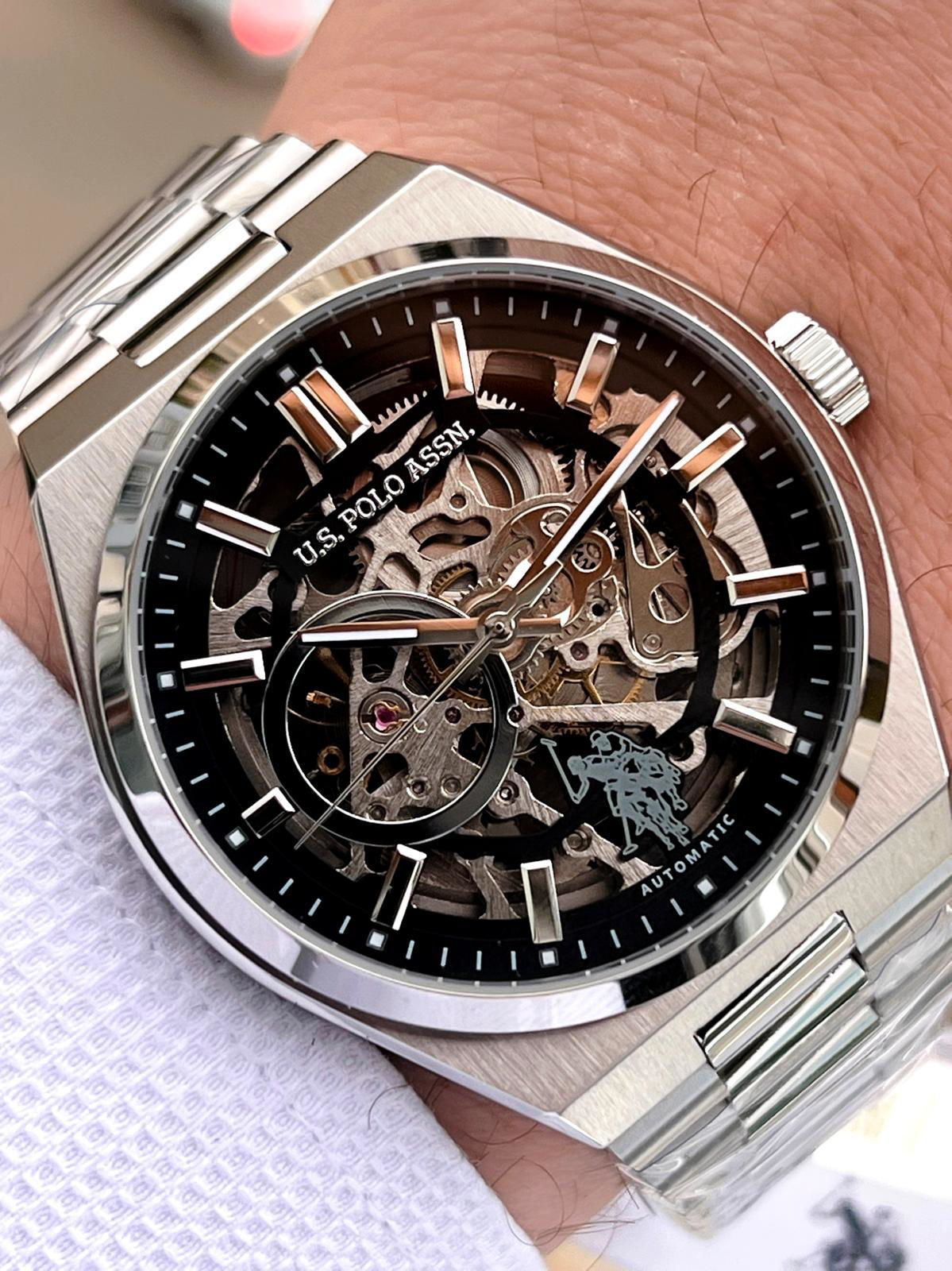 U.S.Polo Assn Otomatik Mekanizmalı Çelik Kasa&Kordonlu 2 Yıl Gara