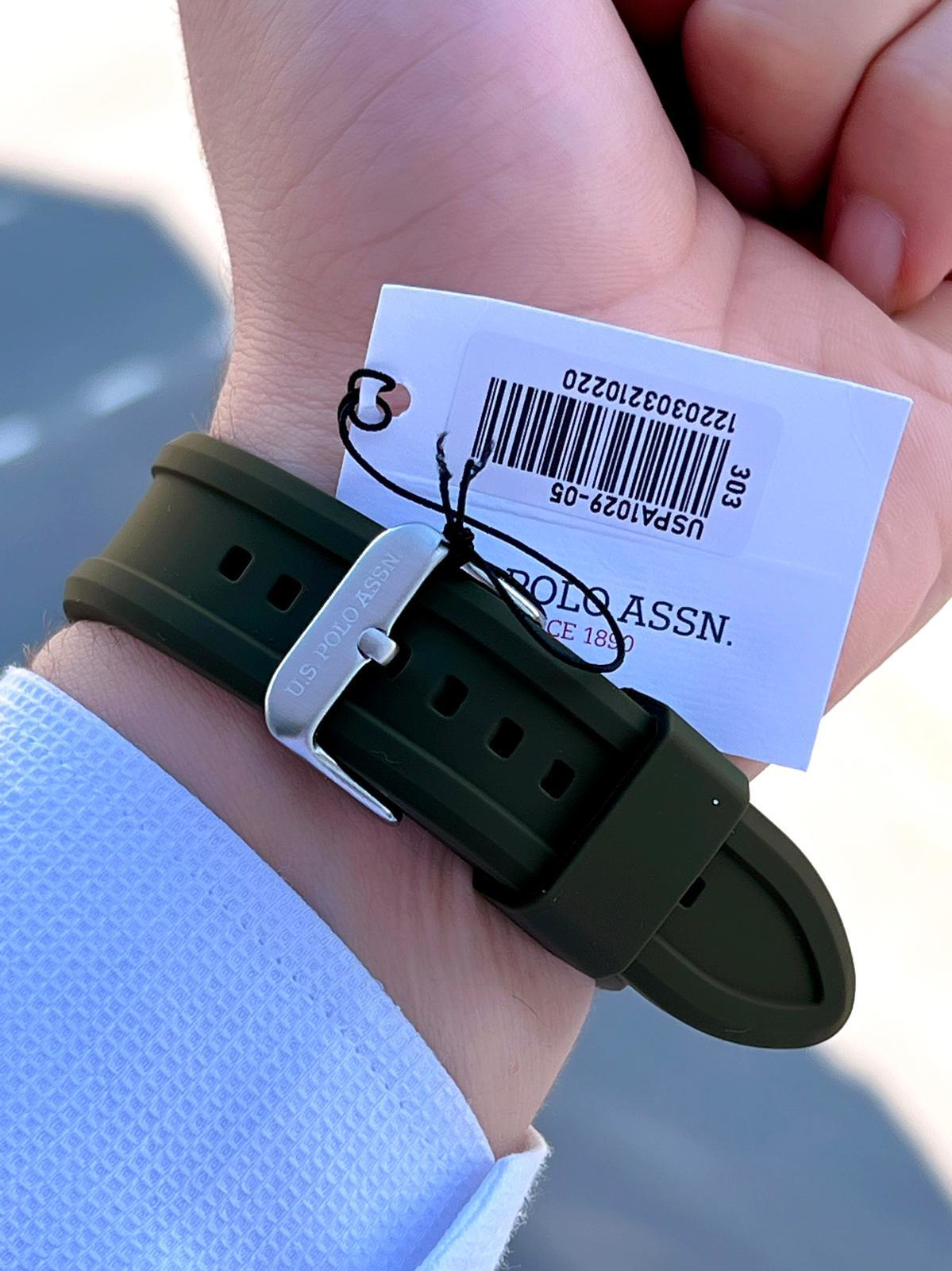 U.S.POLO ASSN Silikon Kordon 5 Atm Suya Dayanıklı Spor Erkek Kol 