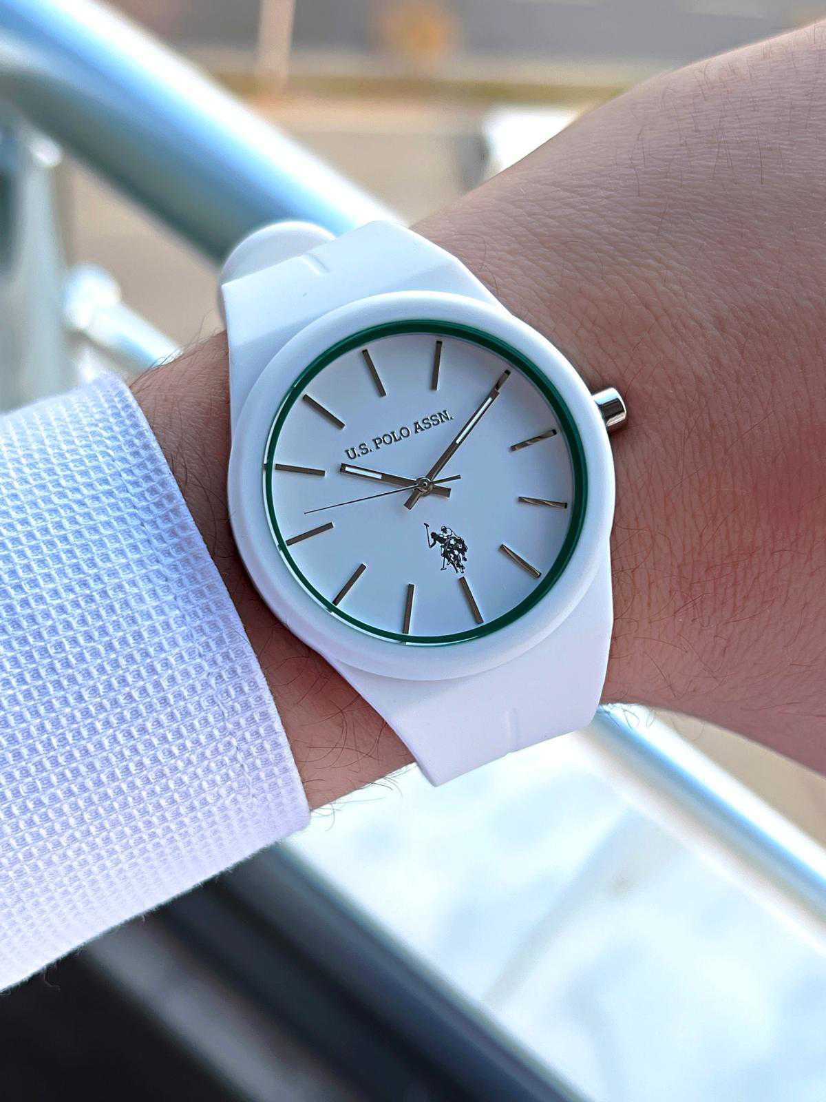 U.S.POLO ASSN Silikon Kordon 3 Atm Suya Dayanıklı Spor Erkek Kol 