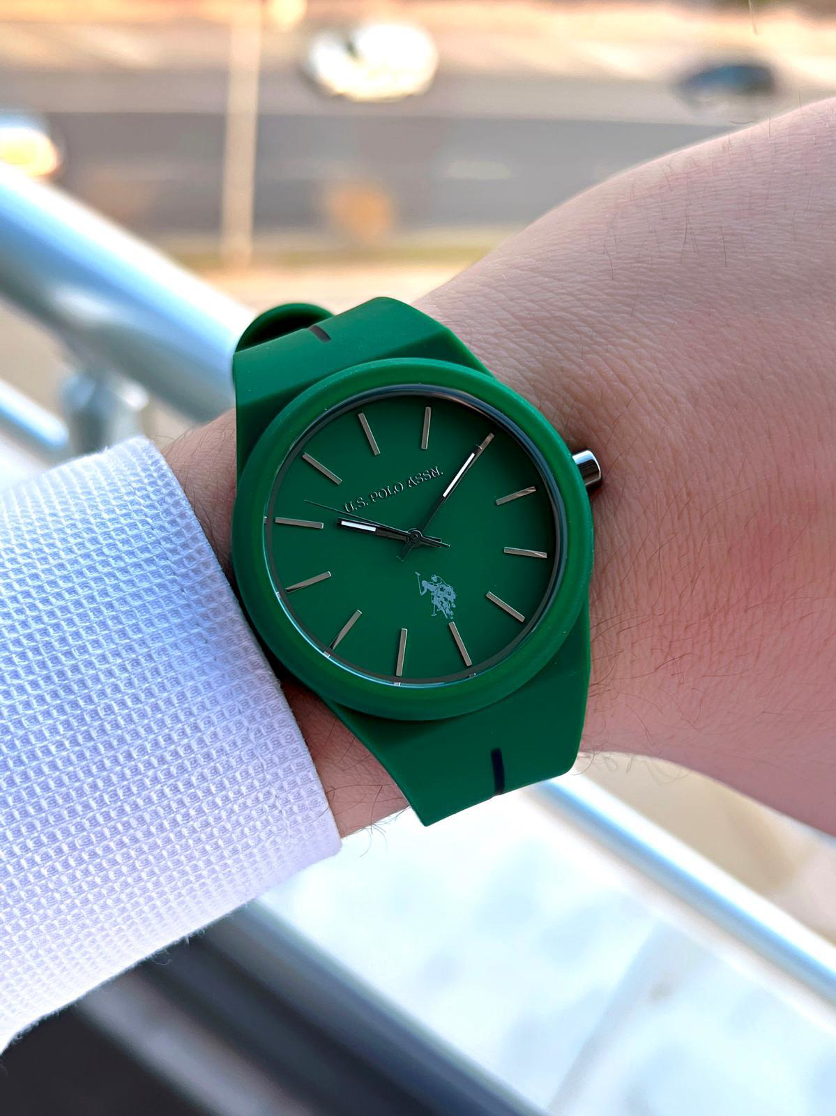 U.S.POLO ASSN Silikon Kordon 3 Atm Suya Dayanıklı Spor Erkek Kol 