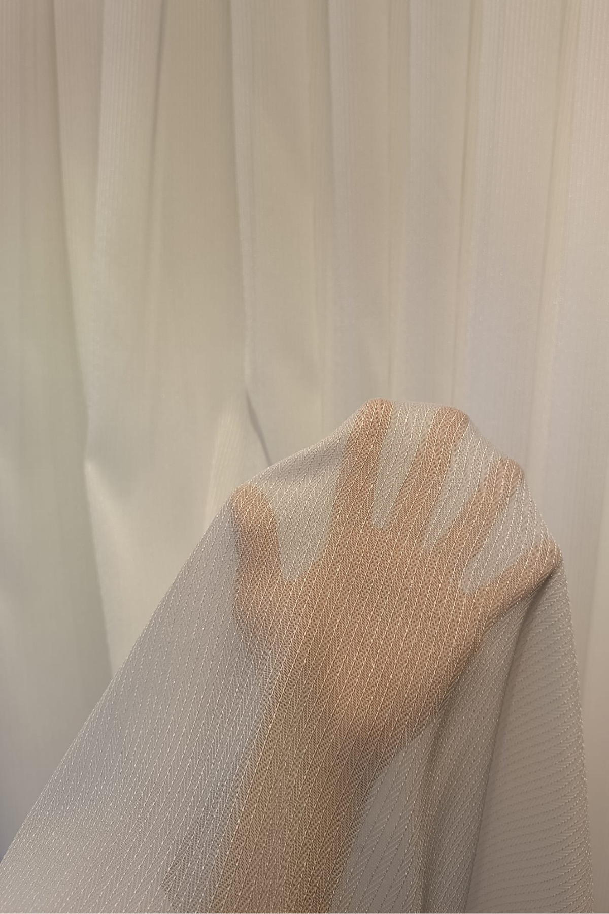 Özgün Home Üst Kalite Balık Sırtı (1/2,5 Normal Pile) Ekru Tül Perde