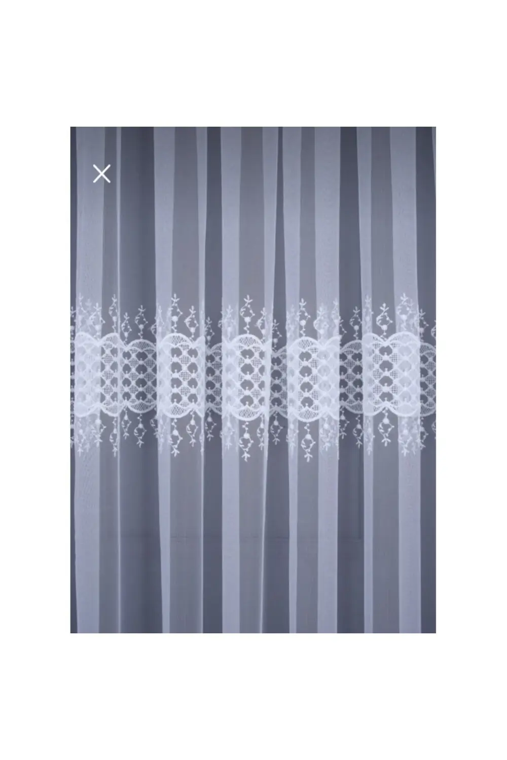 Üst Kalite Sanal Nakışlı Tül Perde (1x2,5 Pile)