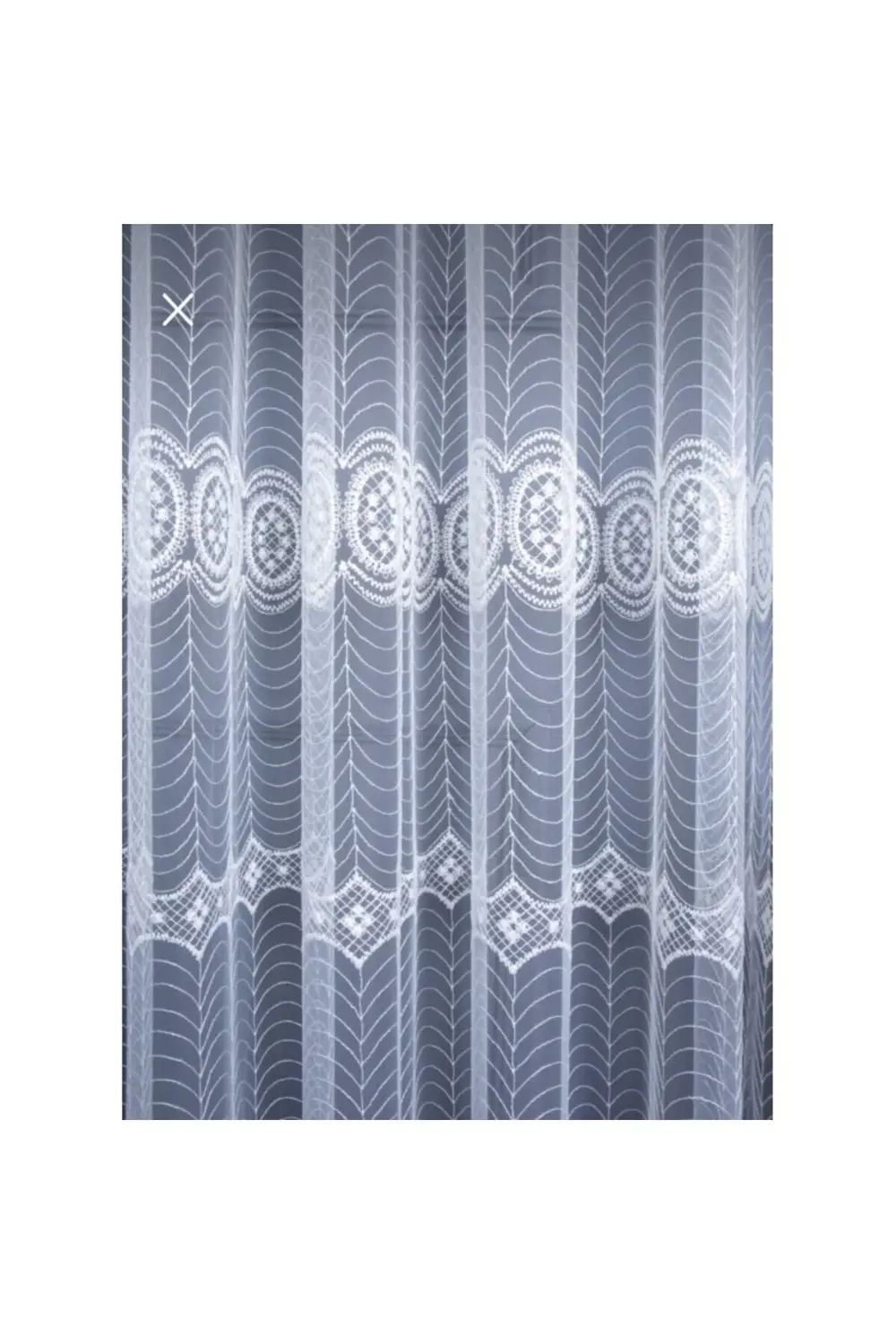 Üst Kalite Sanal Nakışlı Tül Perde (1x3 Pile)