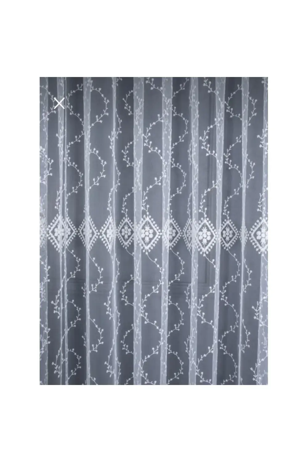 Üst Kalite Sanal Nakışlı Tül Perde (1x3 Pile)