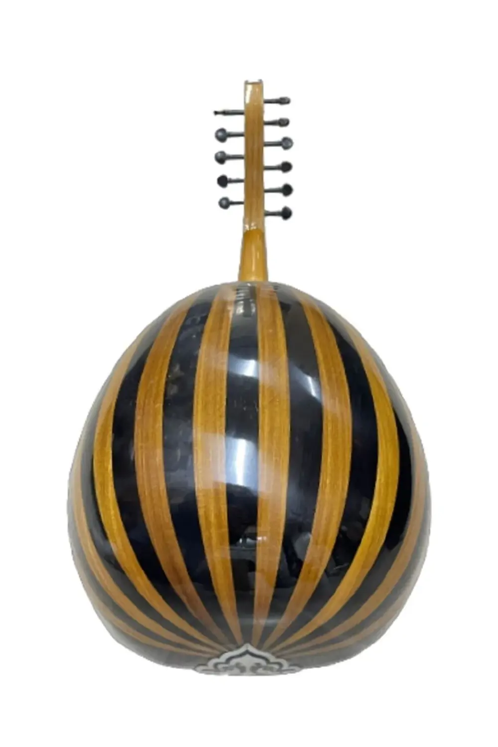 Üst Kalite Ud Kanada Kapaklı Kenar Işlemeli Ceviz-siyah Maun