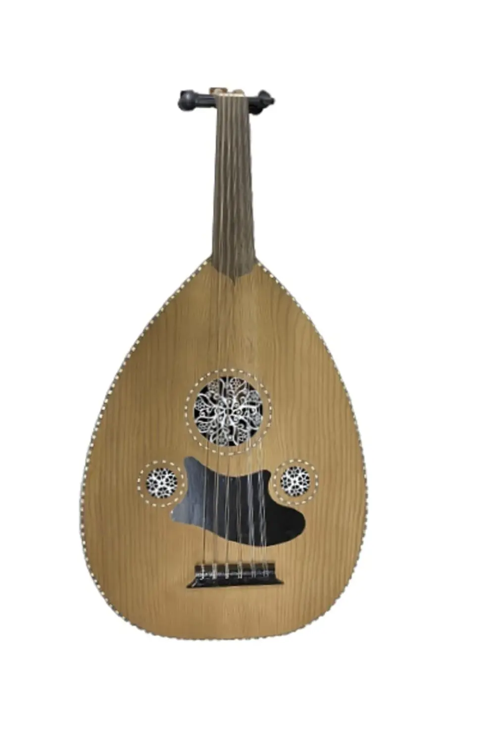 Üst Kalite Ud Kanada Kapaklı Kenar Işlemeli Ceviz-maun