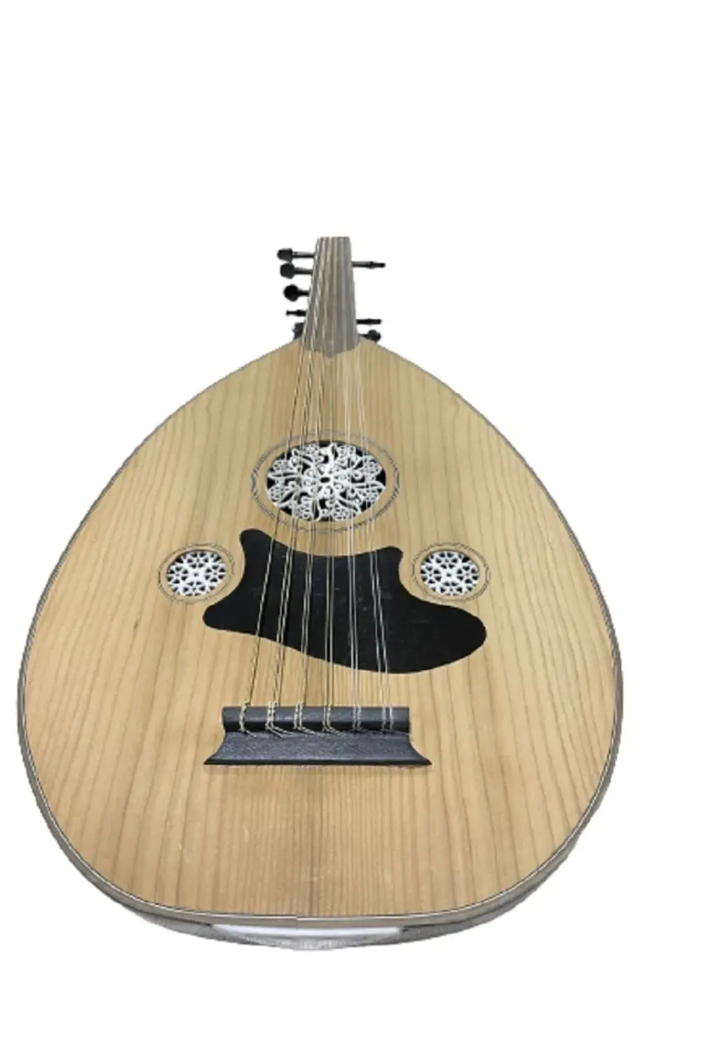 Üst Kalite Ud Kanada Kapaklı Kenar Işlemeli Ceviz-siyah Maun