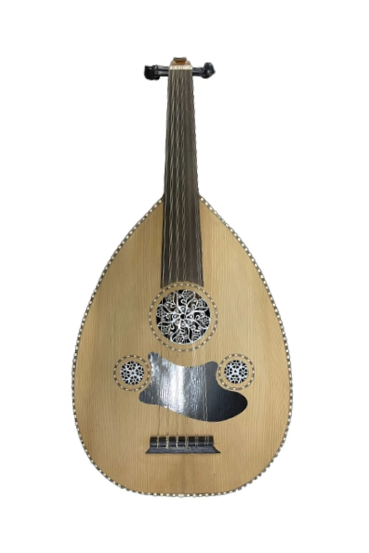 Üst Kalite Ud Kanada Kapaklı Uzun Klavye Kenar Işlemeli Ceviz-kel