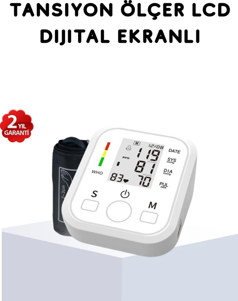 Üst Koldan Ölçüm Dijital Tansiyon Aleti Ihb Aritmi Uyarılı Ve Çift Hafızalı