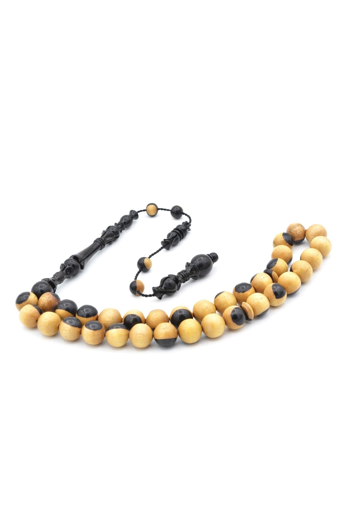 Usta Işi Oyma Imameli Küre Kesim Benekli Abanoz Ağacı Tesbih Usta Işi Oyma Imameli Küre Kesim Benekli Abanoz Ağacı Tesbih