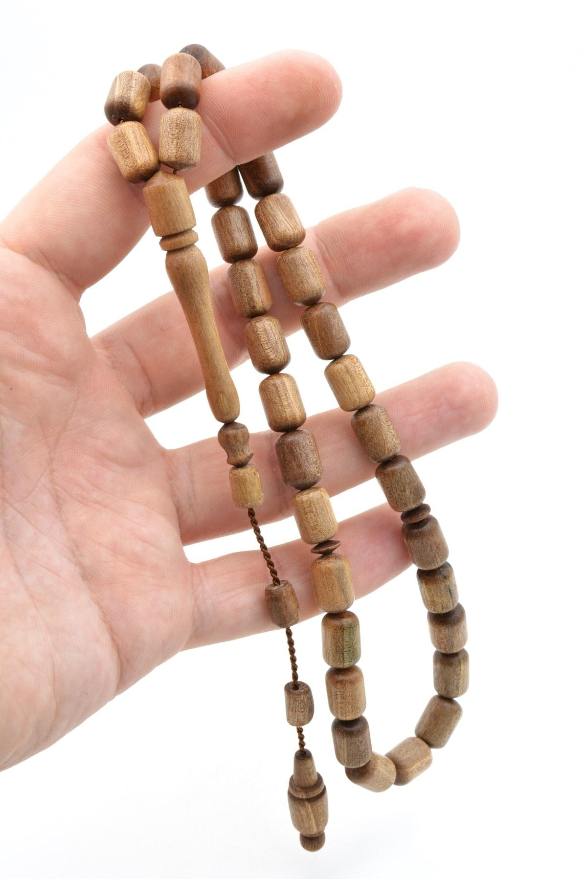 Murty99 Usta İşi Sistemli Kapsül Kesim Ceviz Ağacı Tesbih İri Boy