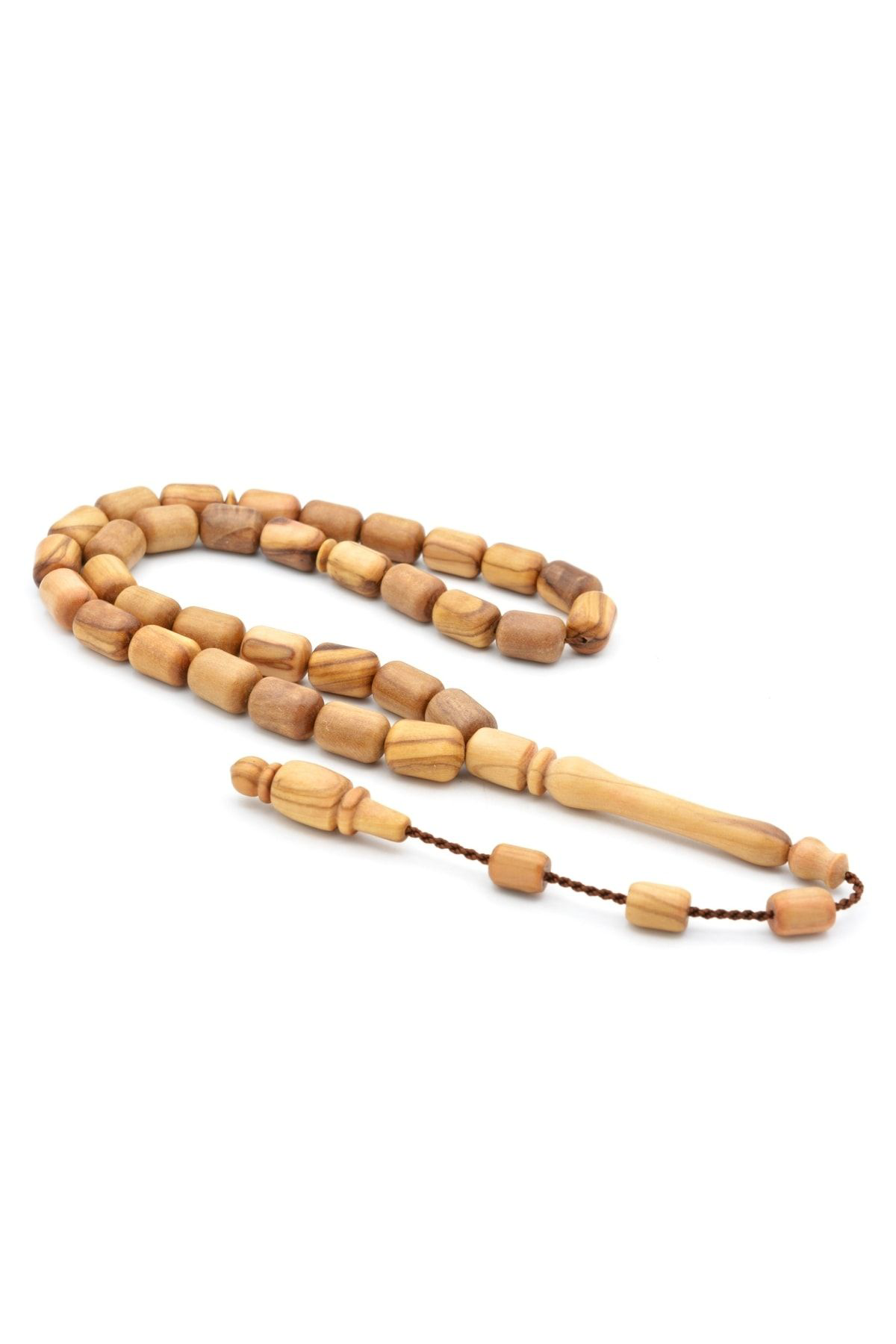 Murty99 Usta İşi Sistemli Kapsül Kesim Zeytin Ağacı Tesbih İri Boy