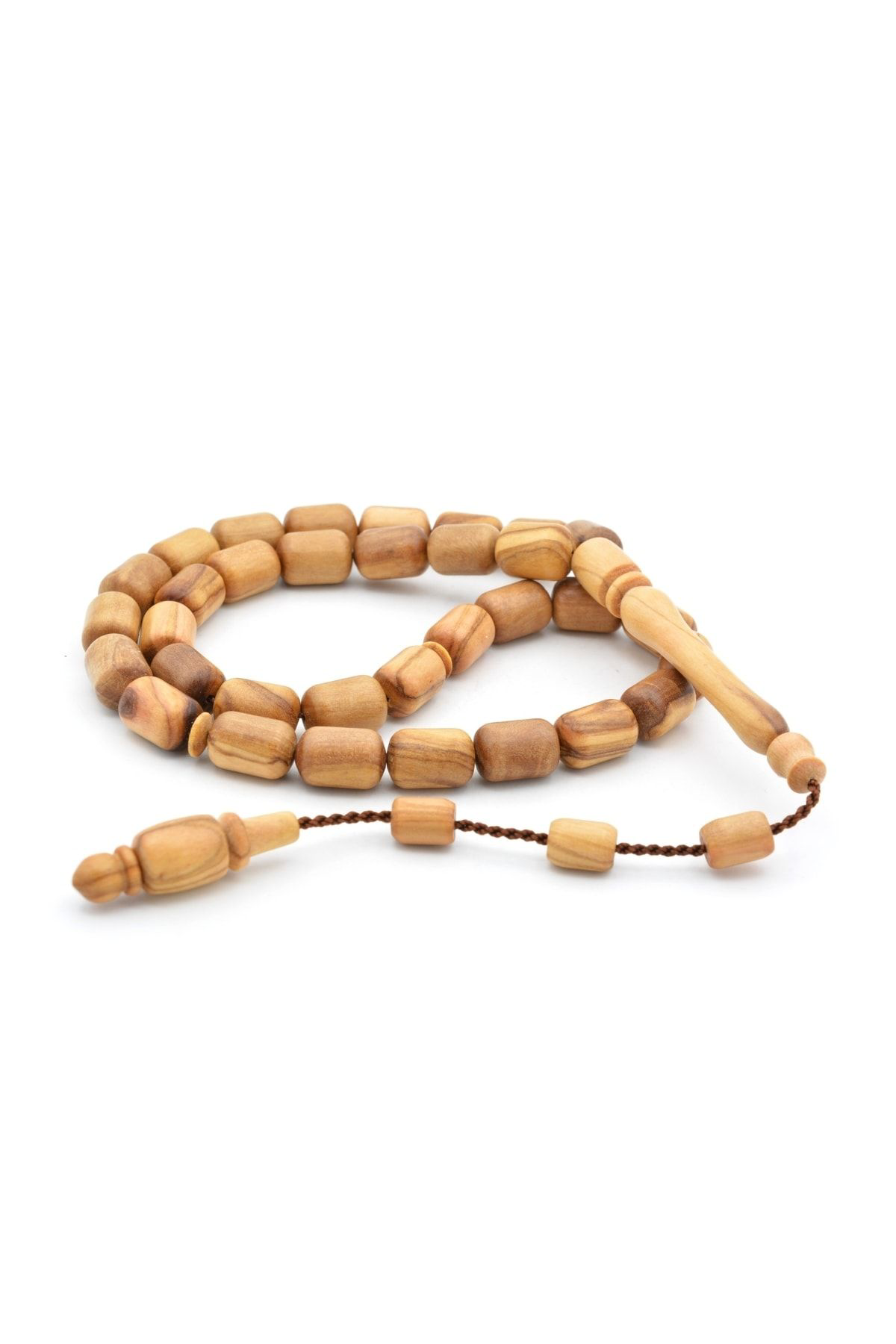 Murty99 Usta İşi Sistemli Kapsül Kesim Zeytin Ağacı Tesbih İri Boy