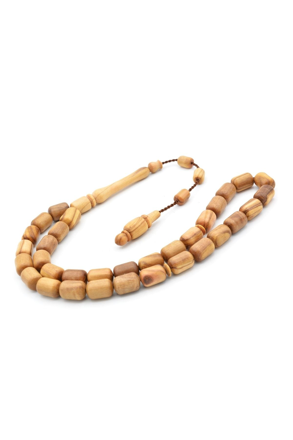 Murty99 Usta İşi Sistemli Kapsül Kesim Zeytin Ağacı Tesbih İri Boy