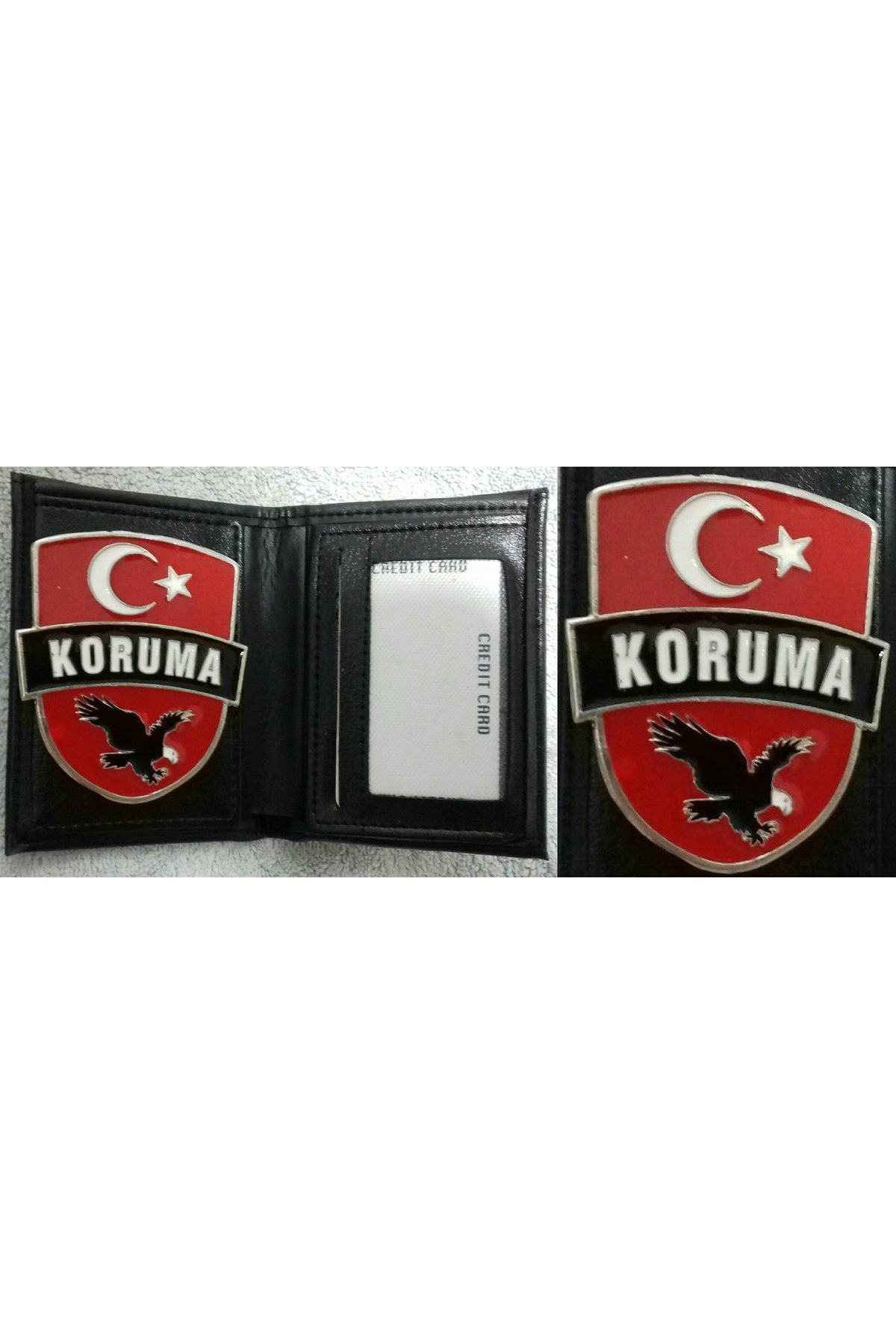 USTALIK ESERİ.YAKIN KORUMA ROZETLİ CÜZDANI v +1 ADET ROZET SATINA