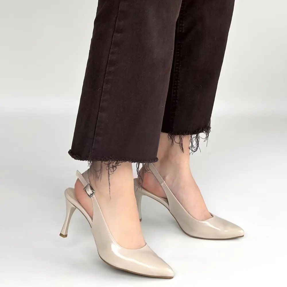 Uster Bej Rugan Topuklu Ayakkabı