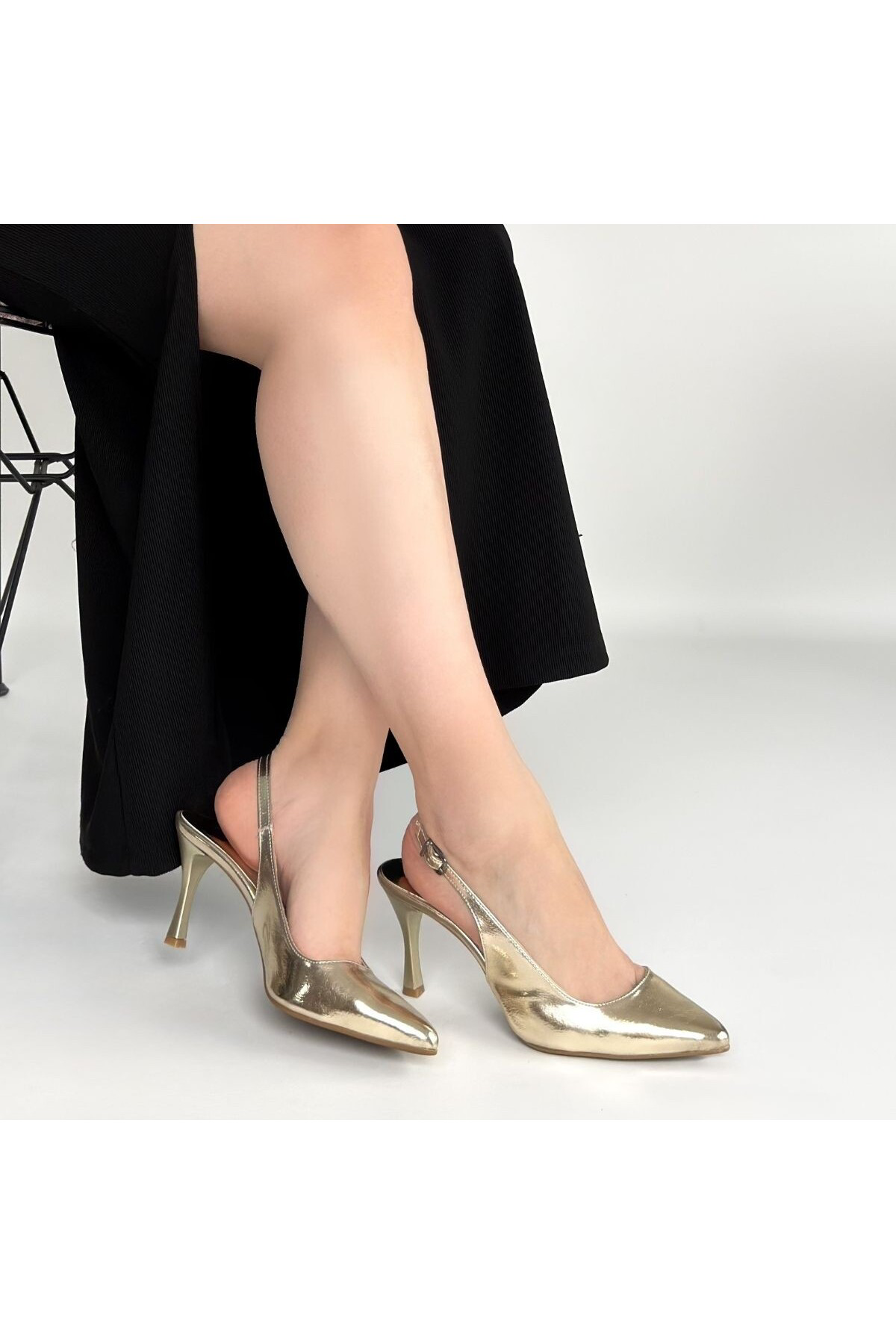 Uster Gold Rugan Topuklu Ayakkabı - Lisinya