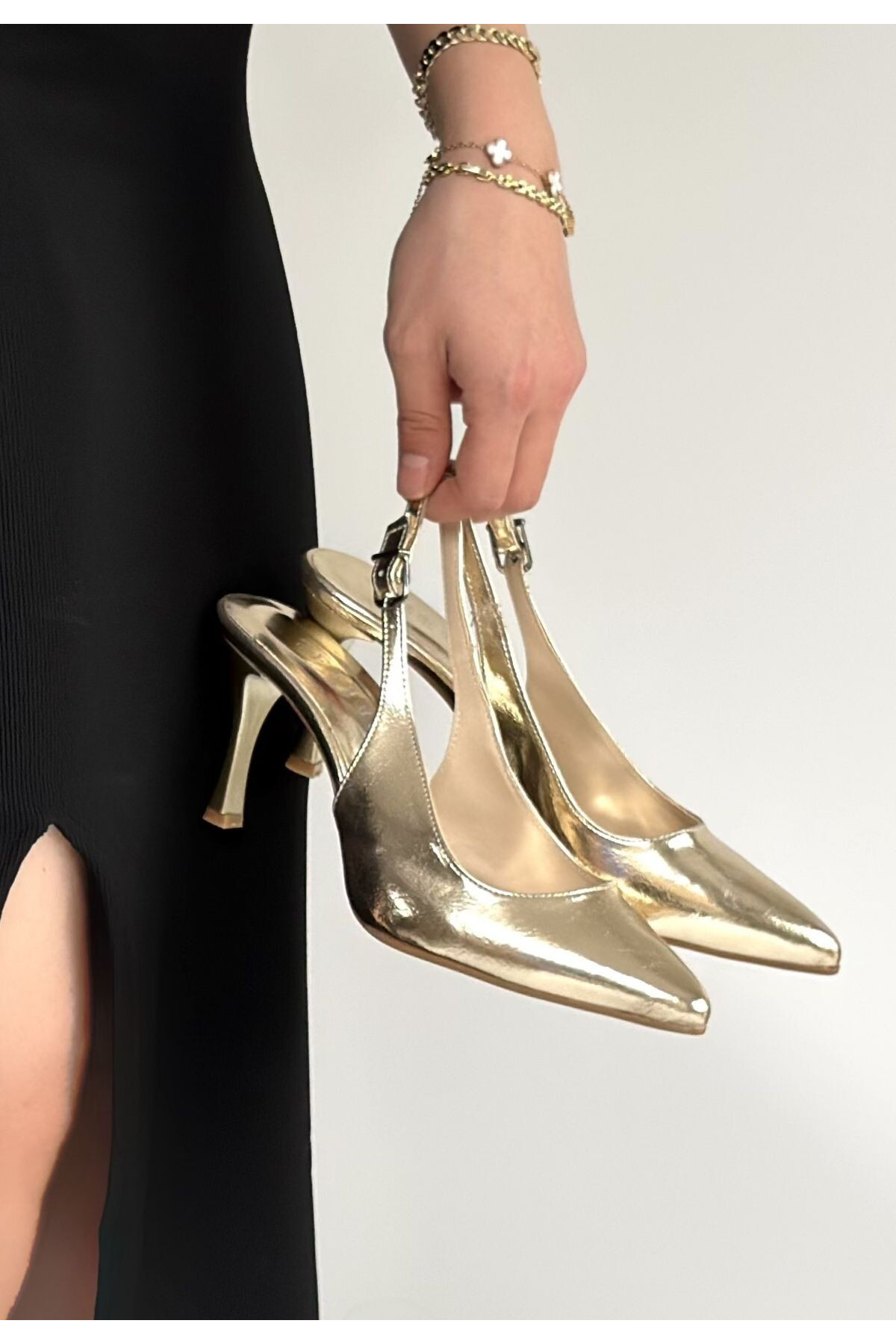 Uster Gold Rugan Topuklu Ayakkabı - Lisinya