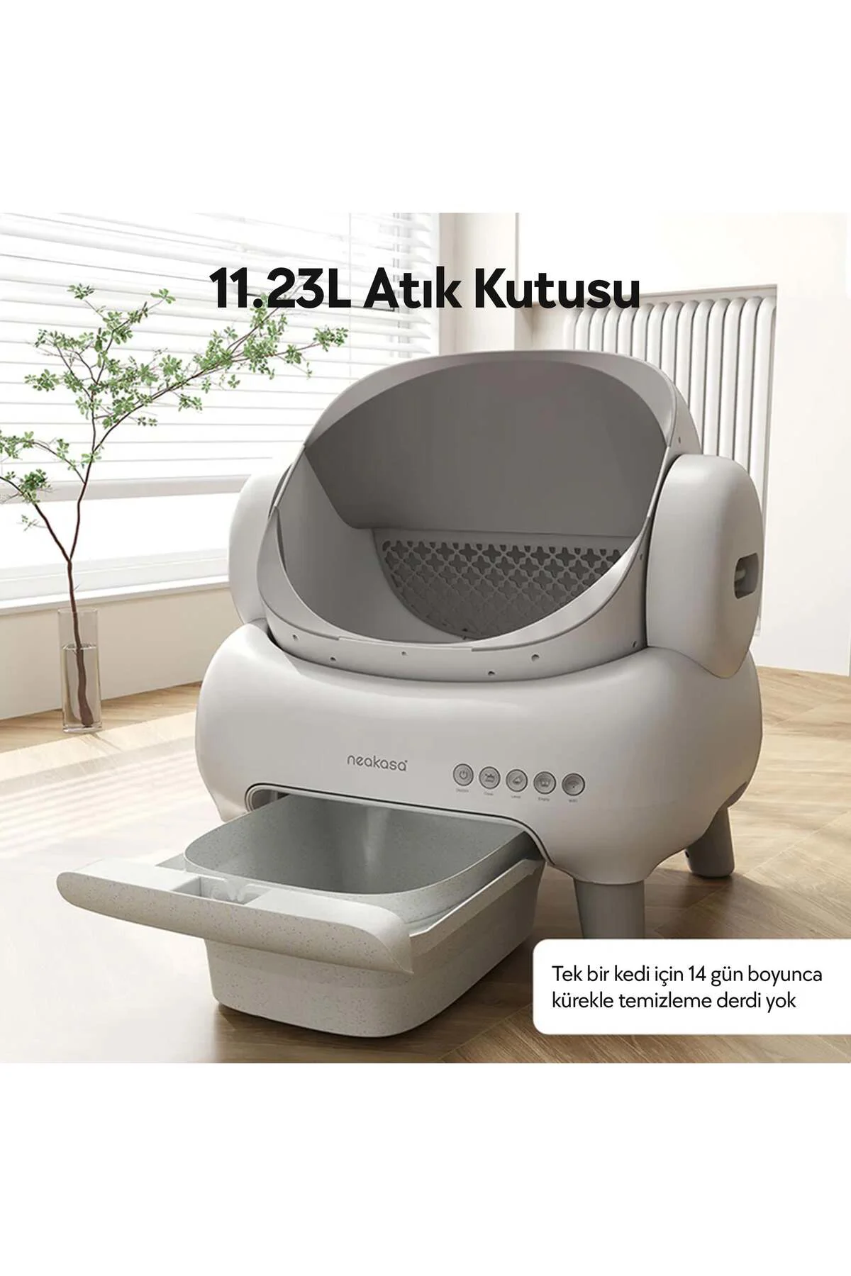 Üstü Açık Akıllı Kedi Tuvaleti Beyaz (Z-M1-W) | Otomatik Temizleme, Sessiz ve Hijyenik Üstü Açık Akıllı Kedi Tuvaleti Beyaz (Z-M1-W) | Otomatik Temizleme, Sessiz ve Hijyenik
