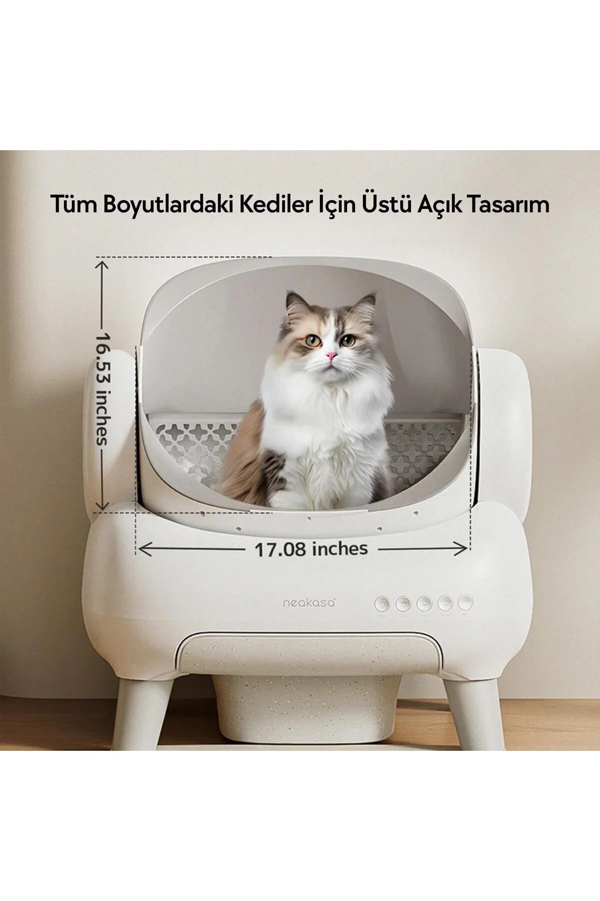 Üstü Açık Akıllı Kedi Tuvaleti Beyaz (Z-M1-W) | Otomatik Temizleme, Sessiz ve Hijyenik Üstü Açık Akıllı Kedi Tuvaleti Beyaz (Z-M1-W) | Otomatik Temizleme, Sessiz ve Hijyenik