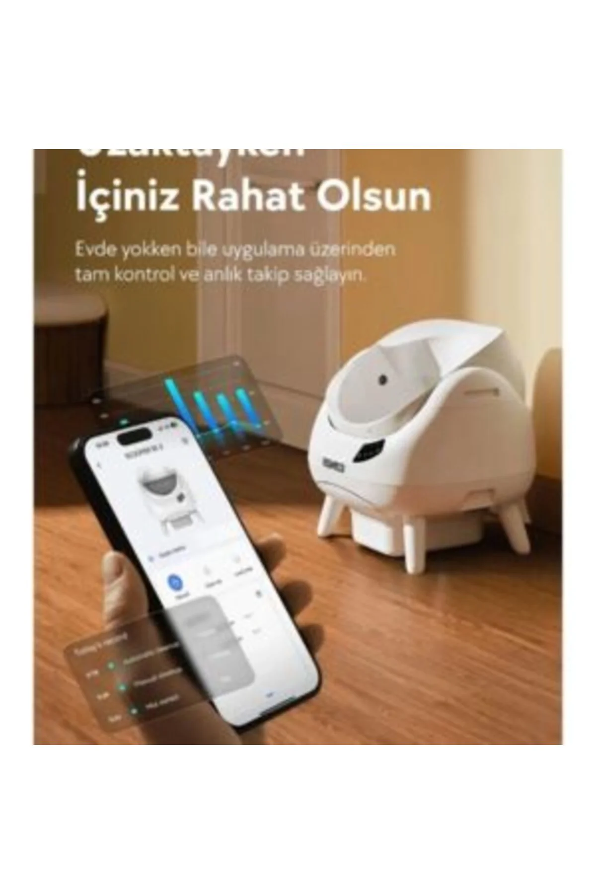 Üstü Açık Otomatik Kedi Tuvaleti Beyaz - Scooper Open-X (CL-CH-01-W) Fiyatı, Yorumları ve Özellikleri