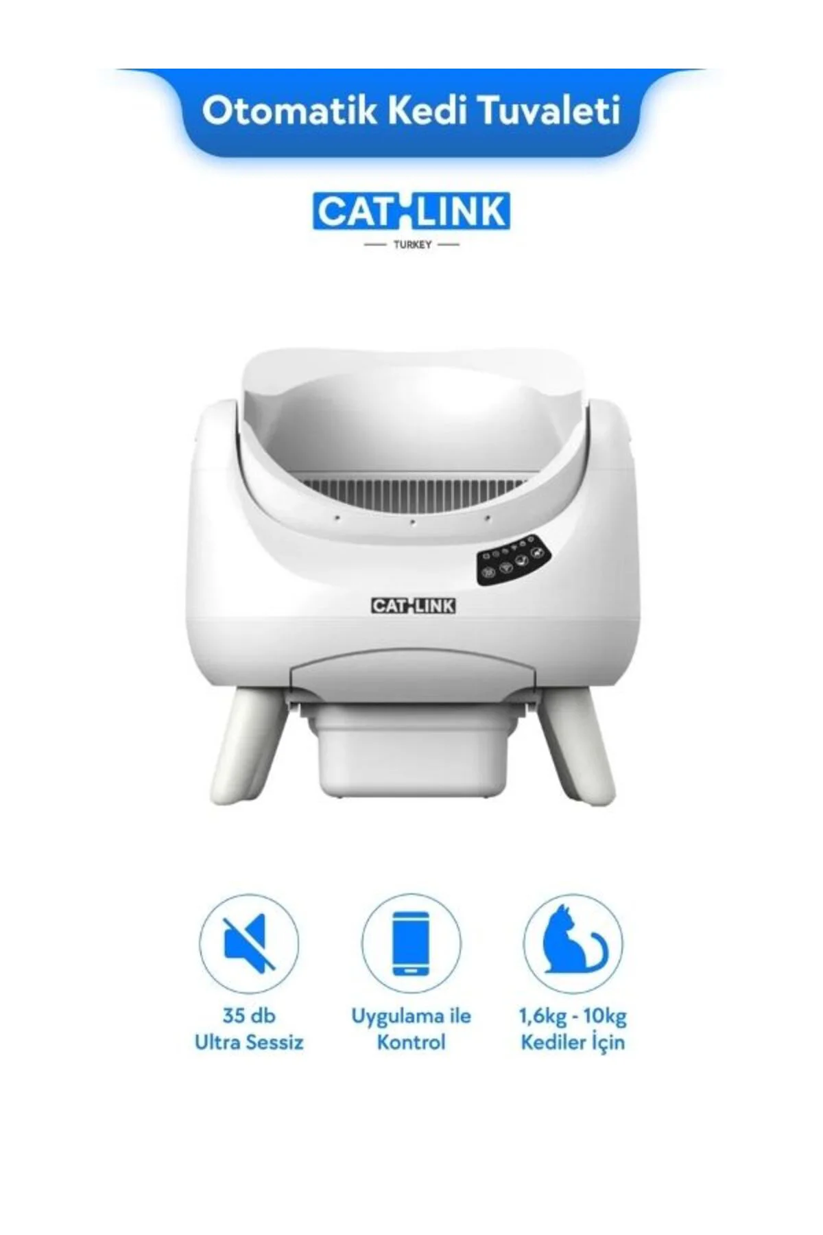 Üstü Açık Otomatik Kedi Tuvaleti Beyaz - Scooper Open-X (CL-CH-01-W) Fiyatı, Yorumları ve Özellikleri