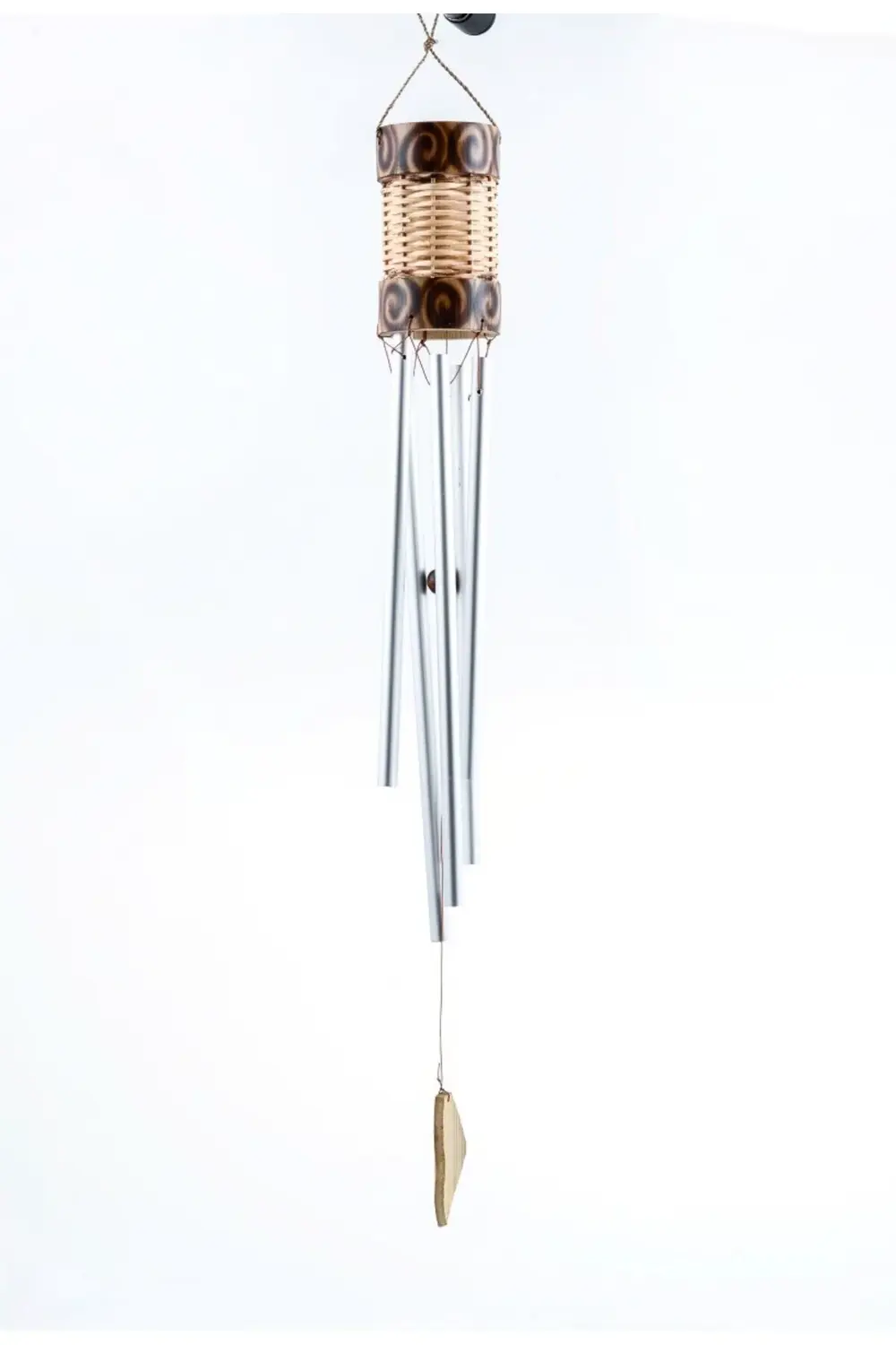 Üstü Bambu Metalli Rüzgar Çanı