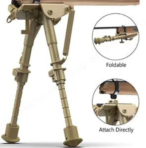 Üstün Metal Alaşım Yaylı Bipod Çak