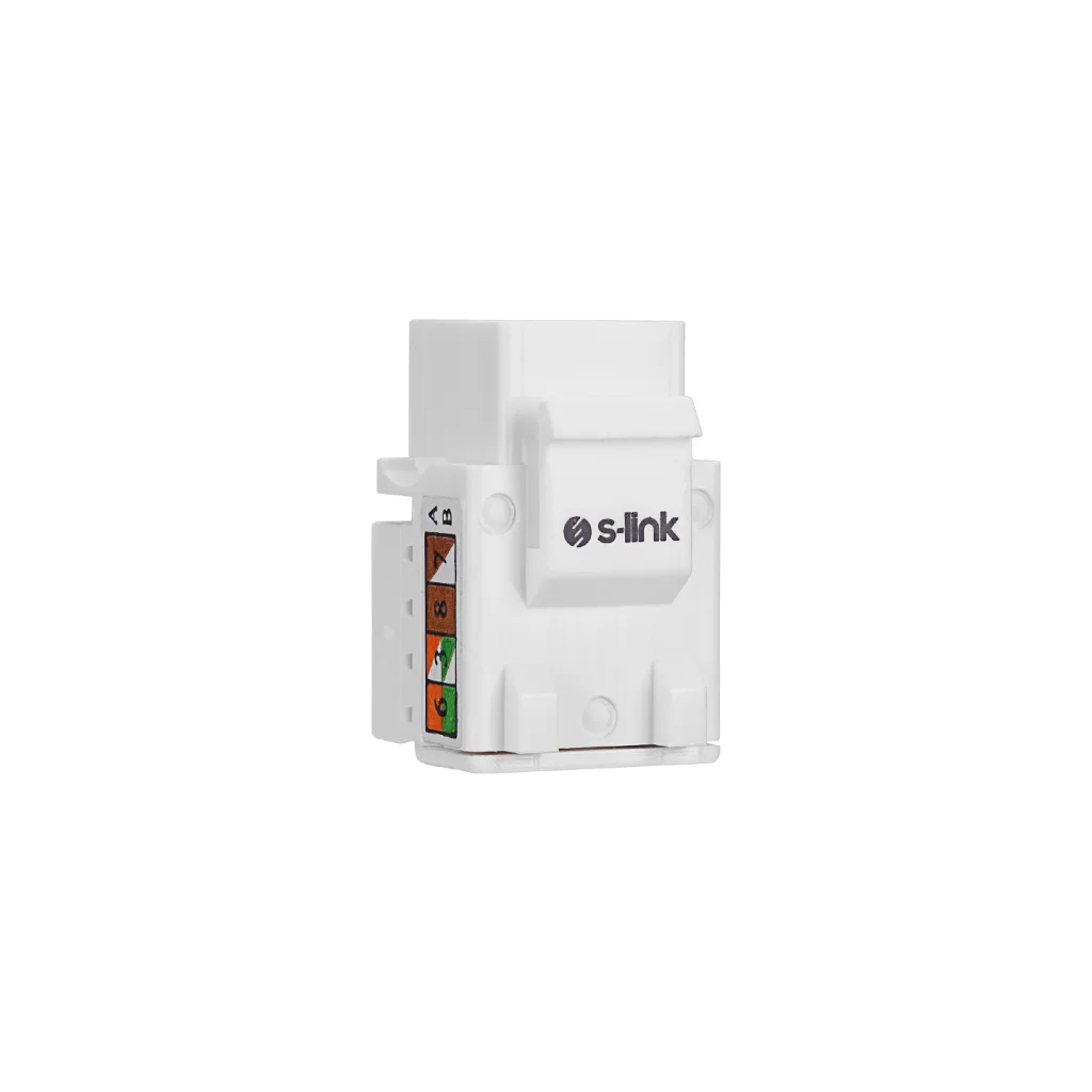 UTP CAT6 Keystone Jack 90 Derece RJ45 - S-LINK SL-KS60