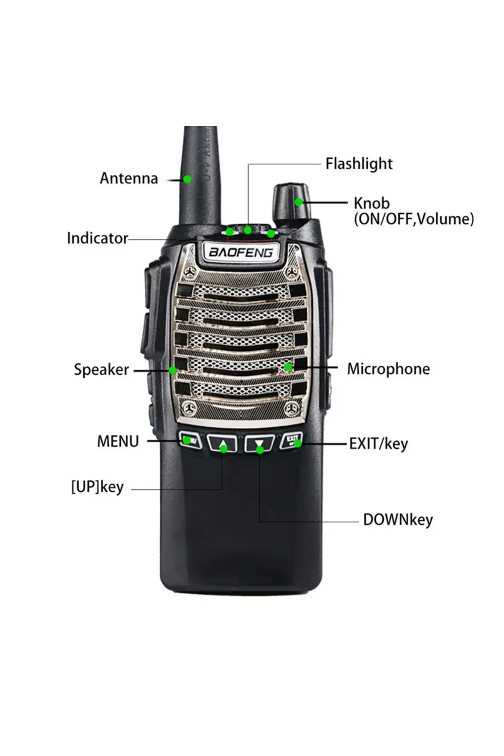 Uv-8d Uv8d Telsiz Yeni Versiyon Chip. 8d Güçlü Kasa. 2000 Mah Pil