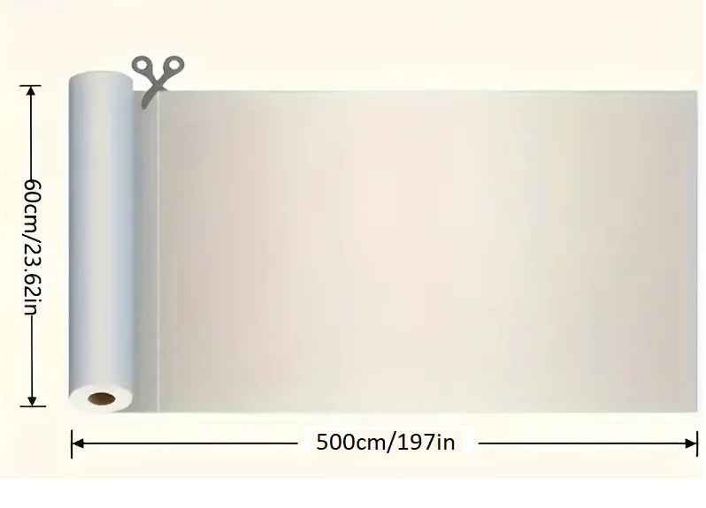 UV Engelleyici Buzlu Cam Filmi 5 Metre X 60 Cm