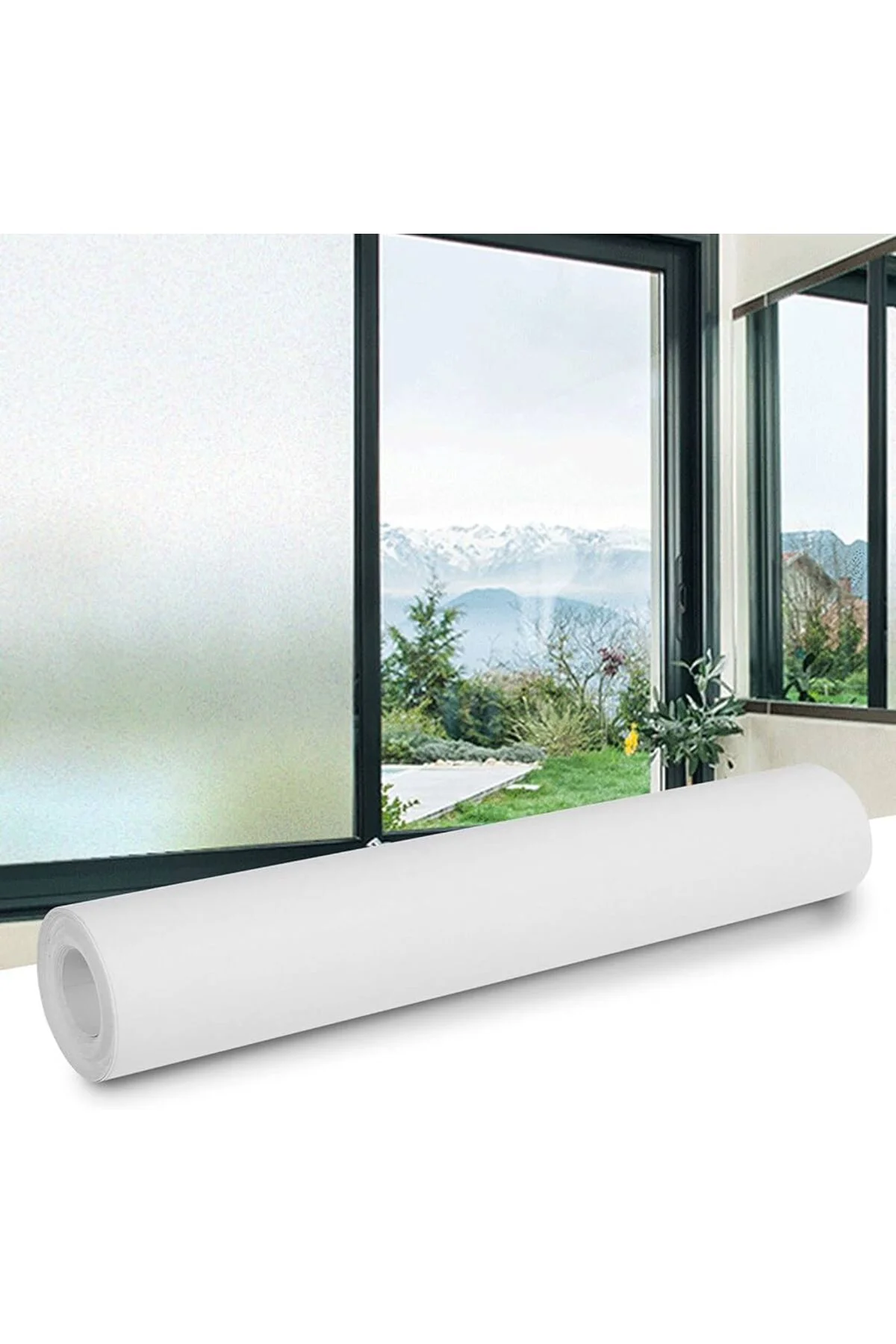 UV Engelleyici Buzlu Cam Filmi 5 Metre x 60 cm Dayanıklı Güneş ve