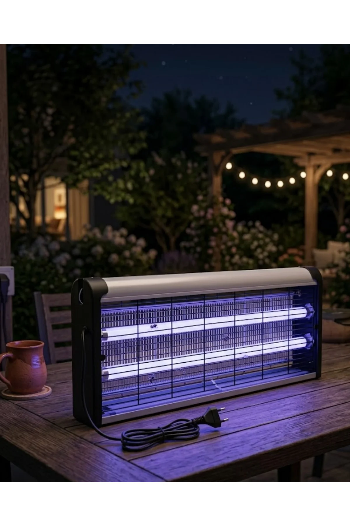 UV Işıklı Elektrikli Sinek Savar 10W Sessiz Haşere Öldürücü Lamba