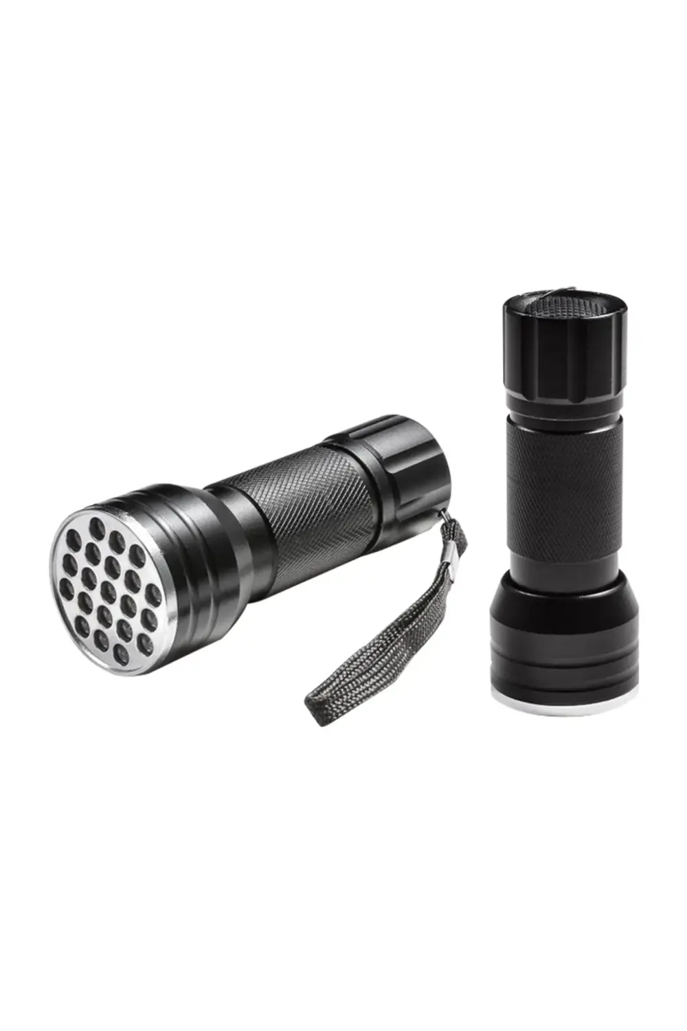 UV IŞINLI 21 LEDLİ 10 CM METAL KASA PİLLİ EL FENERİ (4108)