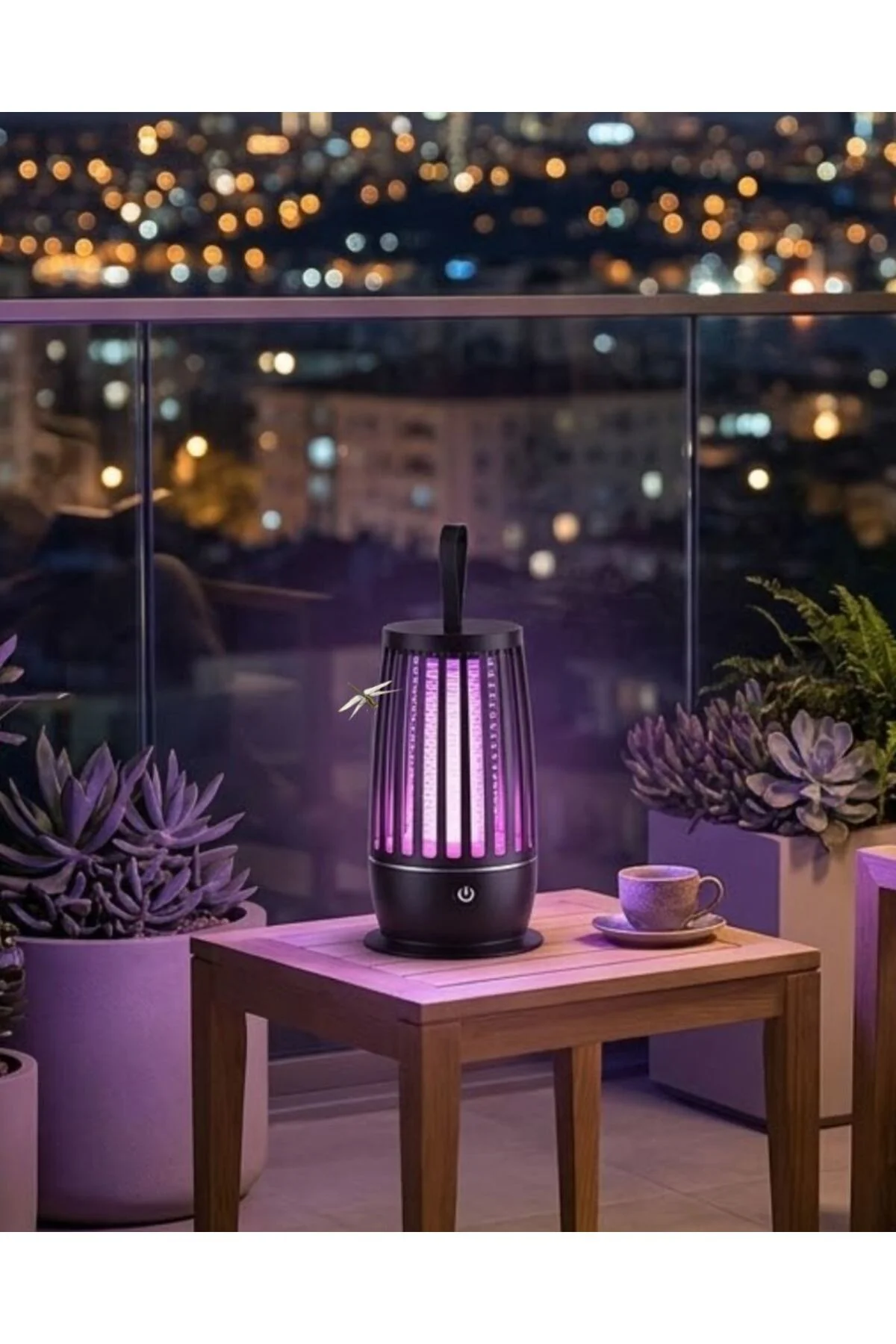 UV Mor Işık Elektrikli Böcek Öldürücü Lamba Gece Aydınlatmalı Ses