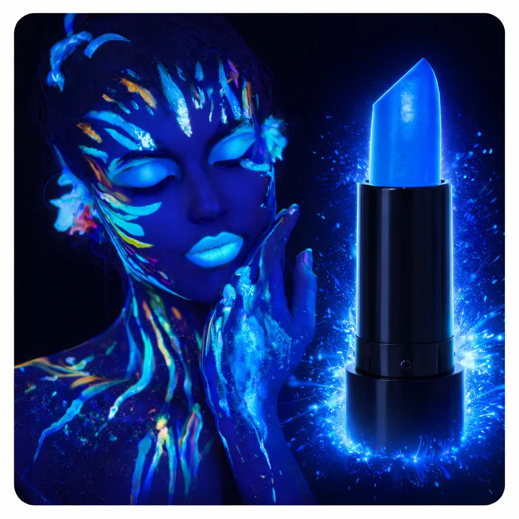 UV Neon Mavi Ruj – Karanlıkta Parlayan Makyaj Boyası UV Neon Mavi Ruj – Karanlıkta Parlayan Makyaj Boyası