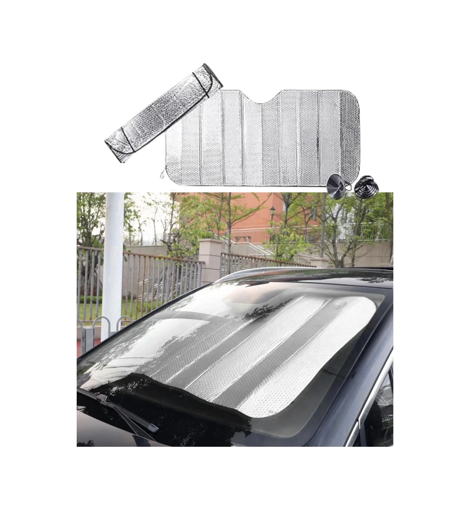 Uv Ve Isı Önleyici Oto Ön Cam Güneşliği Hyundai İ20 Fiat Egea Toy