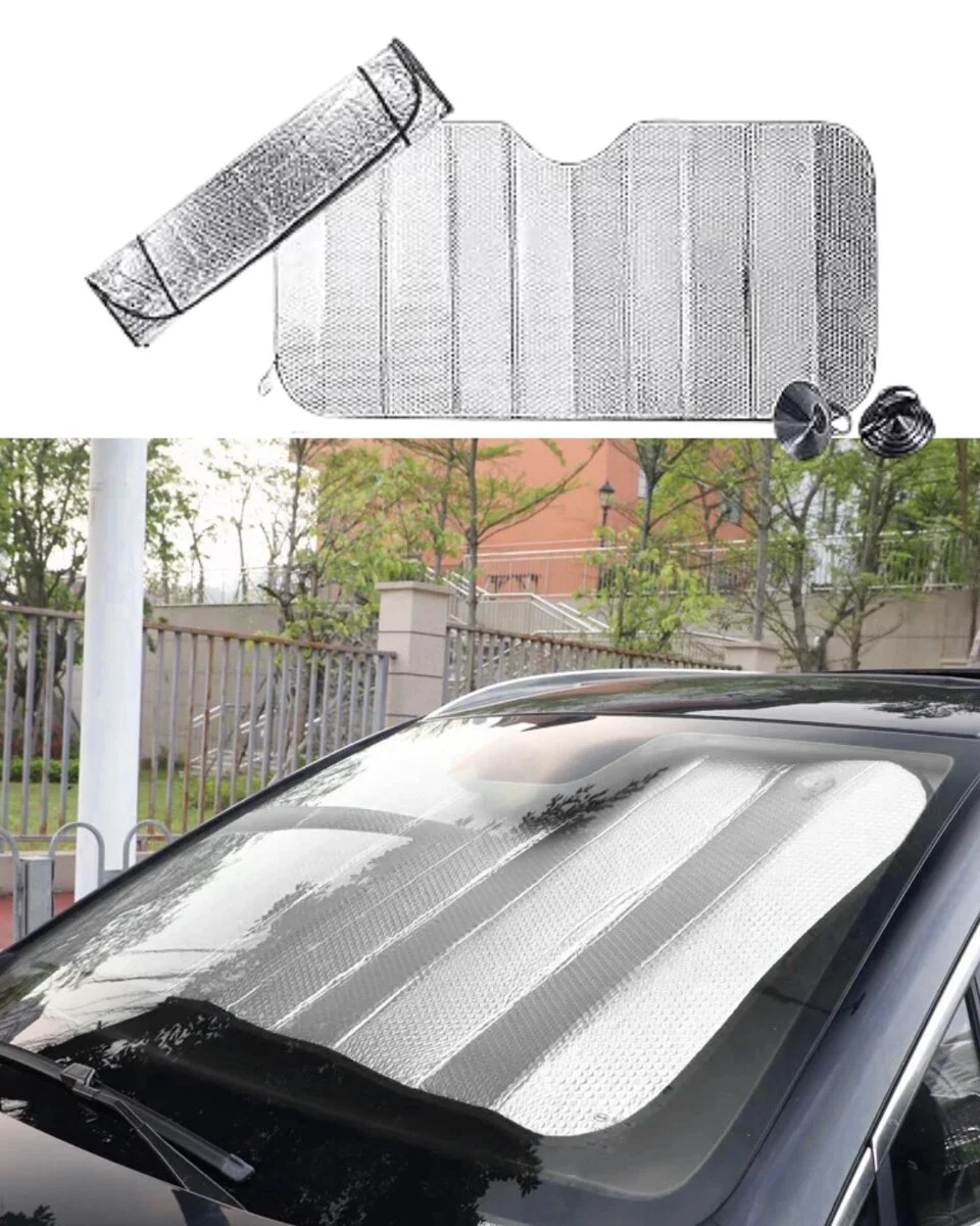 UV ve Isı Önleyici Oto Ön Cam Güneşliği - Hyundai i20 Fiat Egea Toyota Corolla VW Passat