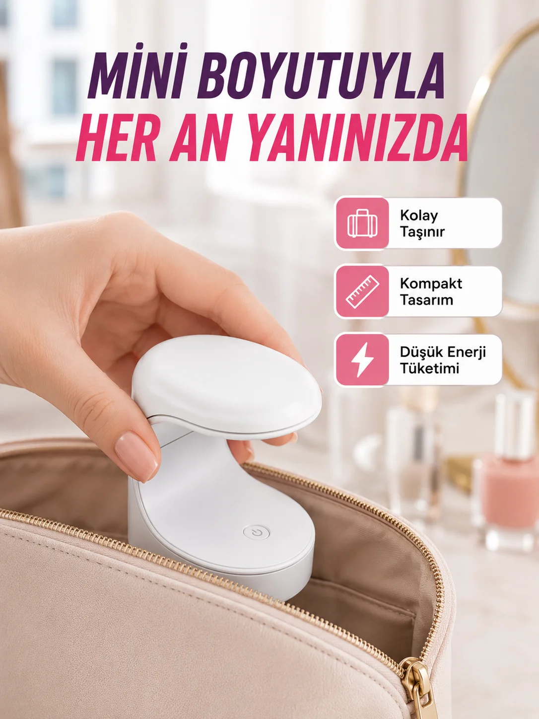 UV ve LED Jel Kurutmaya Uygun – Çift Dalga Boylu Mini Kurutucu Yeni Nesil