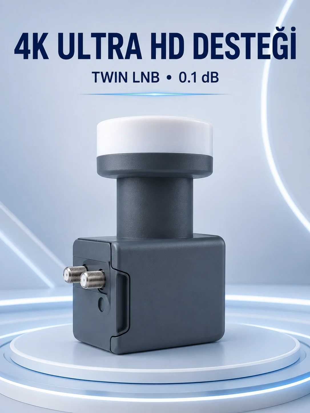 Uydu Anten LNB Twin Çıkışlı 0.1 dB Ku Band 4K Ultra HD Uyumlu Fiyatı, Yorumları ve Özellikleri
