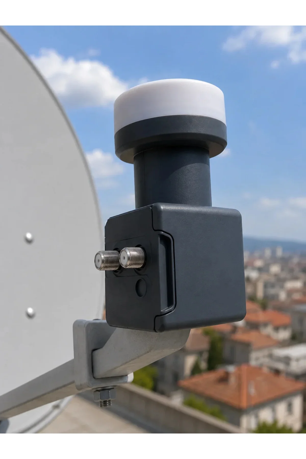 Uydu Anten LNB Twin Çıkışlı 0.1 dB Ku Band 4K Ultra HD Uyumlu