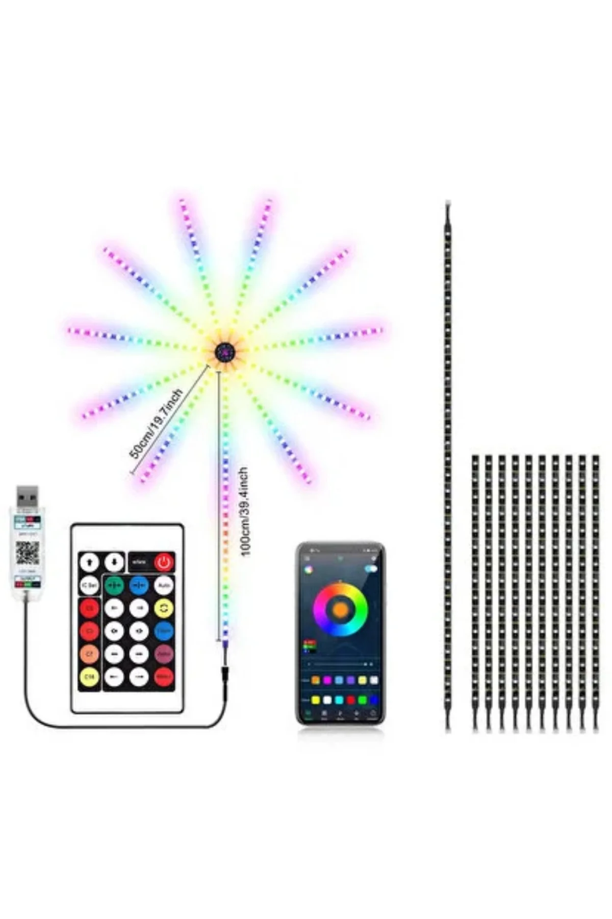 Uygulama Destekli Rgb Led Duvar Aydınlatması Yeni Nesil - Görsel 4