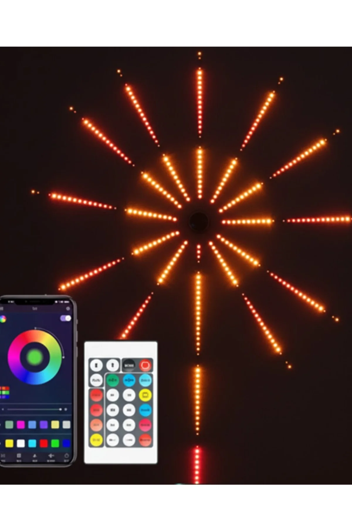 Uygulama Destekli RGB LED . Duvar Aydınlatması