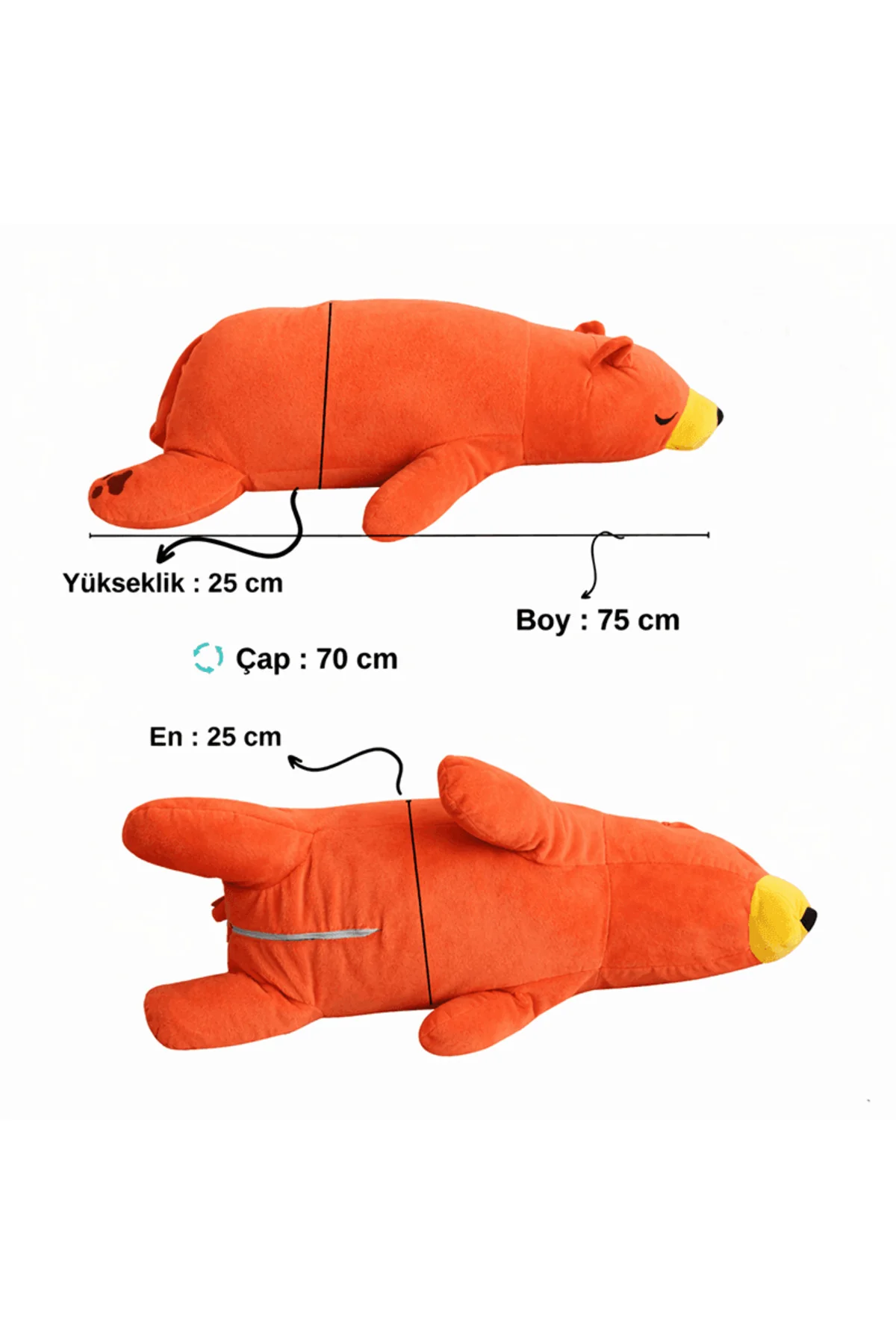 Uyku Arkadaşı Peluş Ayıcık Yastık – Bebek ve Çocuk İçin Yumuşak B