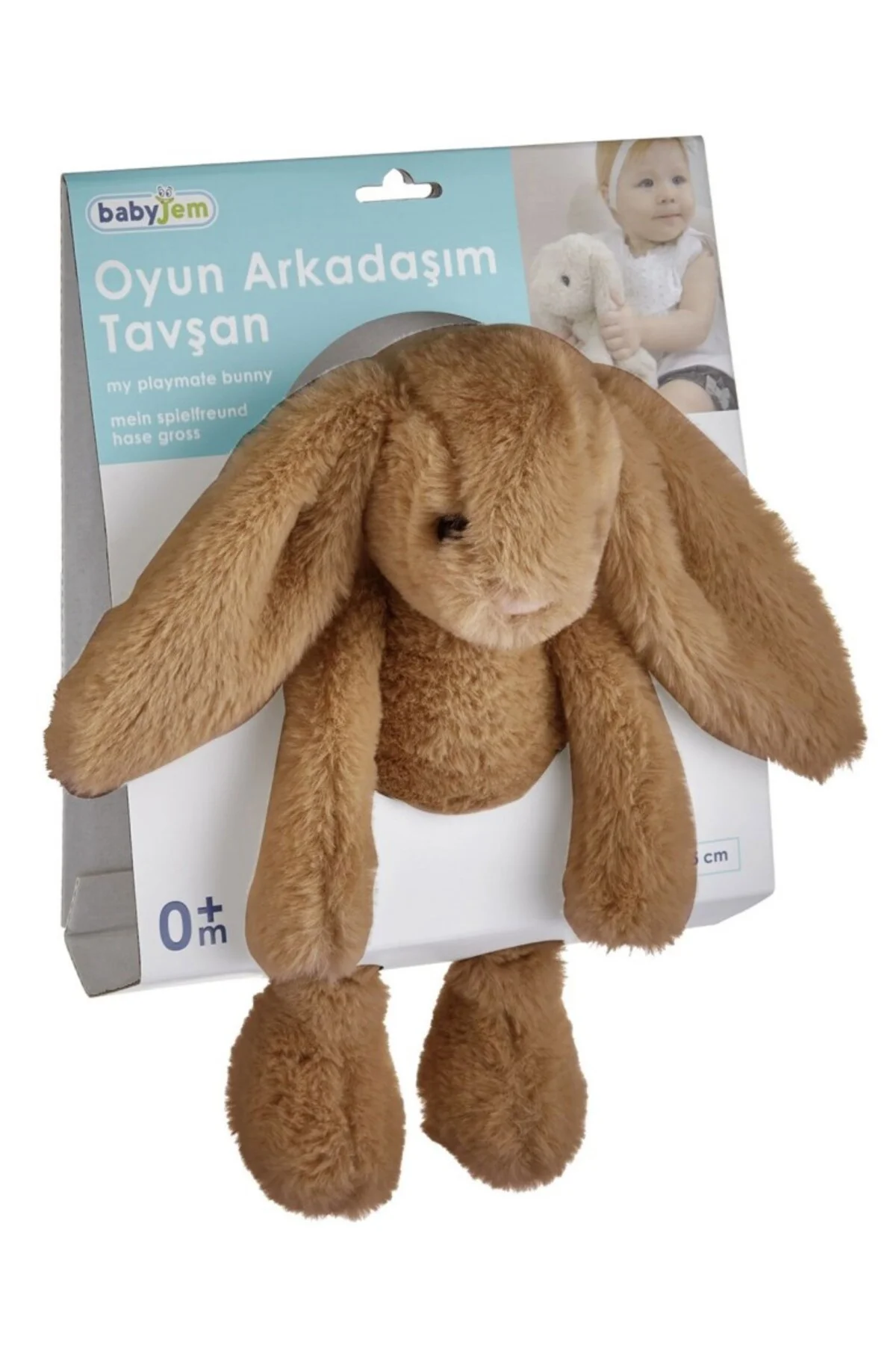 Uyku Arkadaşım Oturabilen Tavşan 30 Cm 730 Açık Kahve