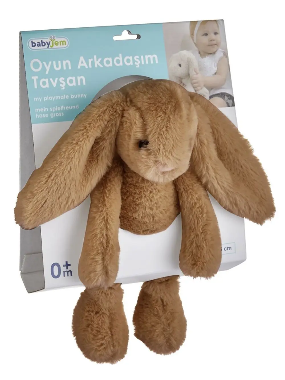 Uyku Arkadaşım Oturabilen Tavşan 30 Cm 730 Açık Kahve