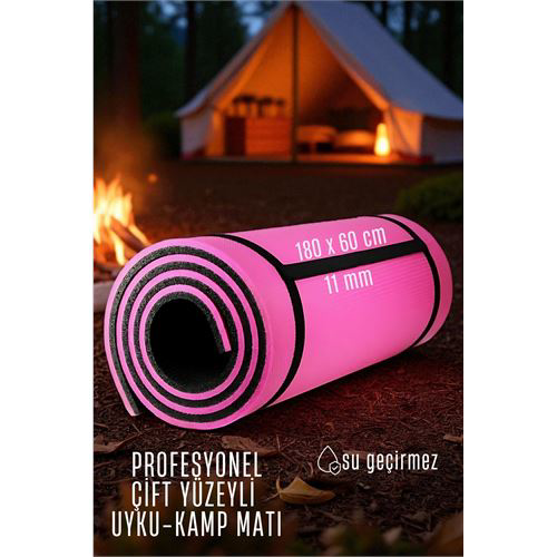 Uyku Matı - Kamp Matı - Piknik Çadır Matı 11 mm Çift Taraflı Pemb