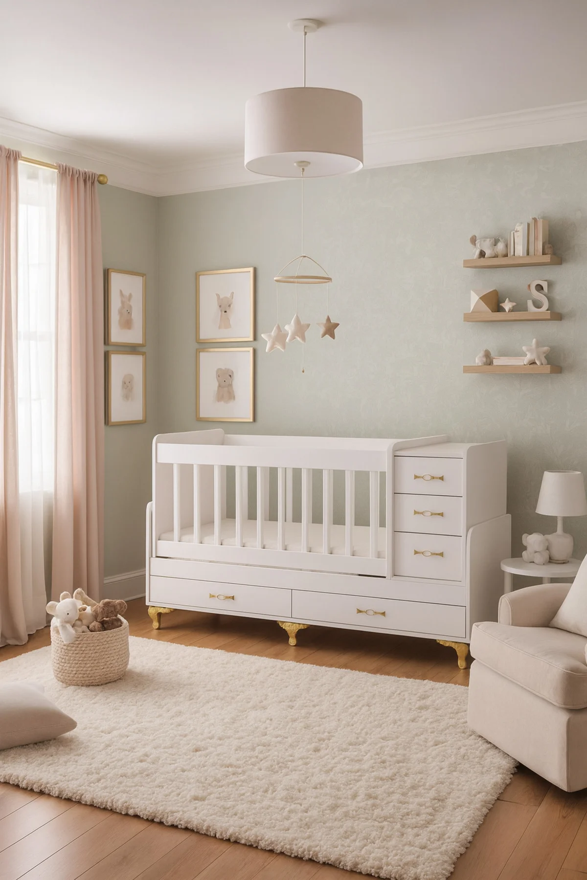 Uyku Setli, Yataklı, Anne Yanı, Sallanır, Çekmeceli Büyüyen Bebek Beşiği 60 x 120