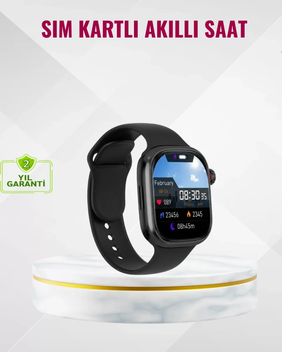 Uyku Takipli GPS’li SIM Kart Destekli Akıllı Saat - Lisinya